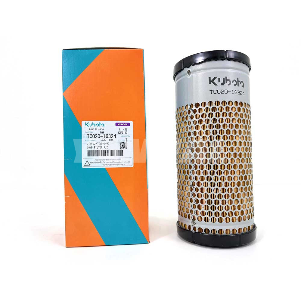Nuevo 1 unidad de TC020-16324 de filtro de aire Original D1105 para accesorios de pieza de motor de filtro de aire Kubota