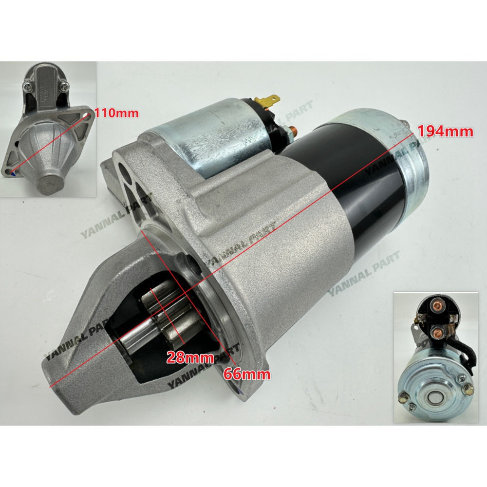 Starter Motor 16853-63013 Fit For Kubota D722 Engine