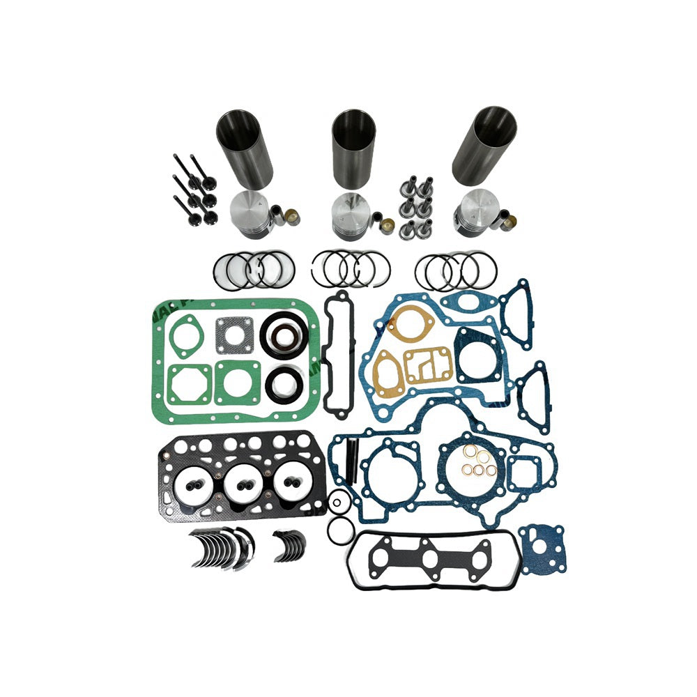 Rebuild Overhaul Repair Kit With Valves Engine Bearings Cylinder Liner Piston Rings Full Gasket Kit Fit For Mitsubishi K3B Engine