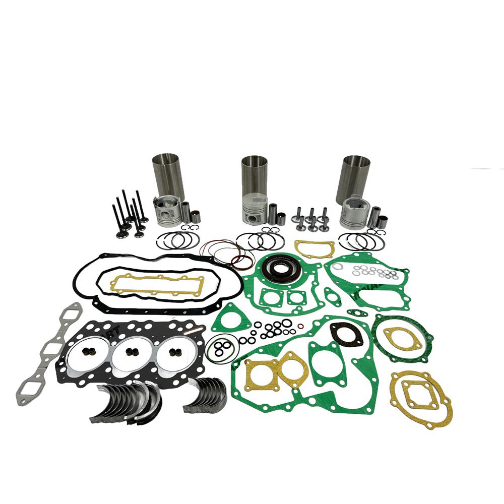Rebuild Overhaul Repair Kit With Valves Engine Bearings Cylinder Liner Piston Rings Full Gasket Kit Fit For Mitsubishi S3Q2 Engine
