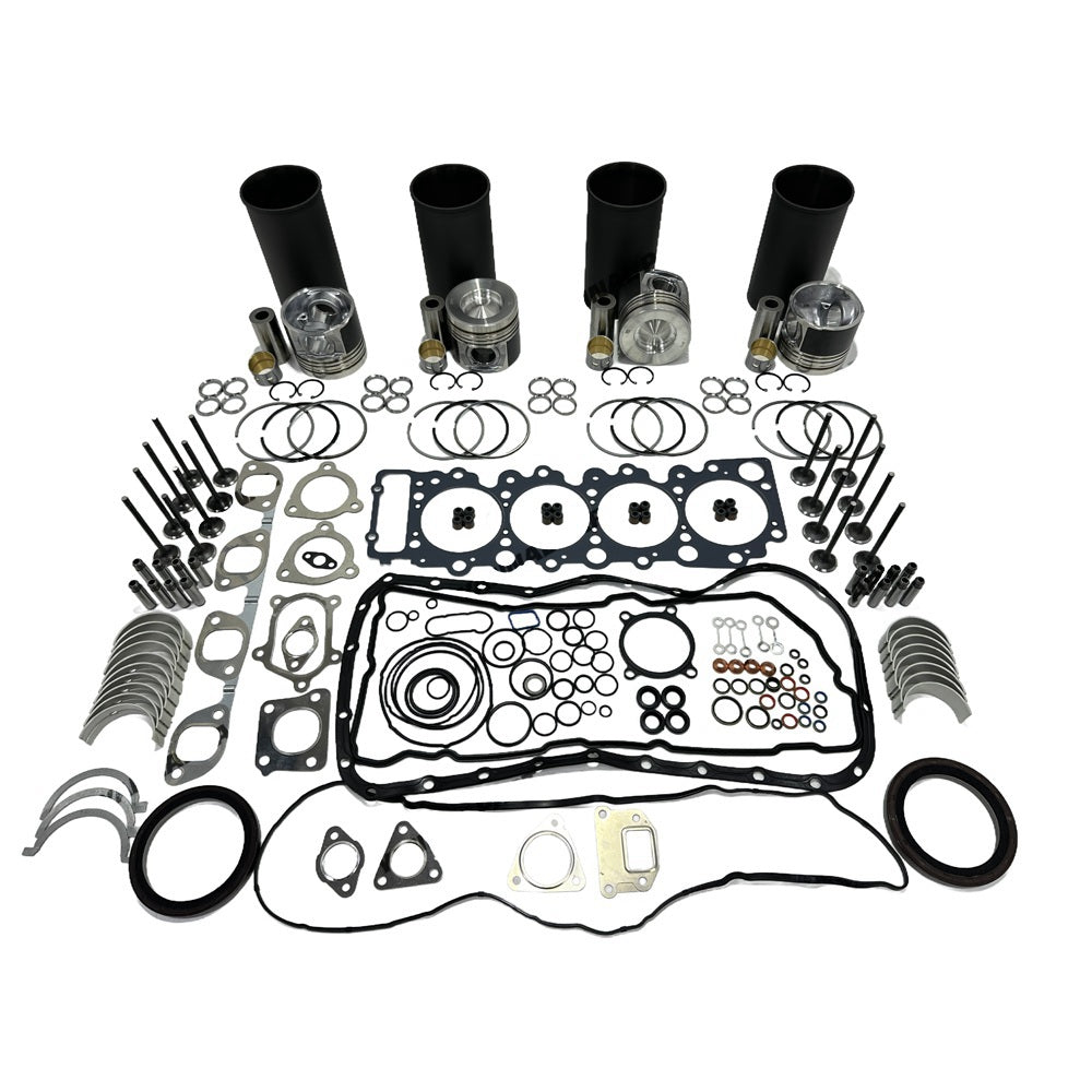 Rebuild Overhaul Repair Kit With Valves Engine Bearings Cylinder Liner Piston Rings Full Gasket Kit 8-98215307-0 Fit For Isuzu 4HK1 Engine