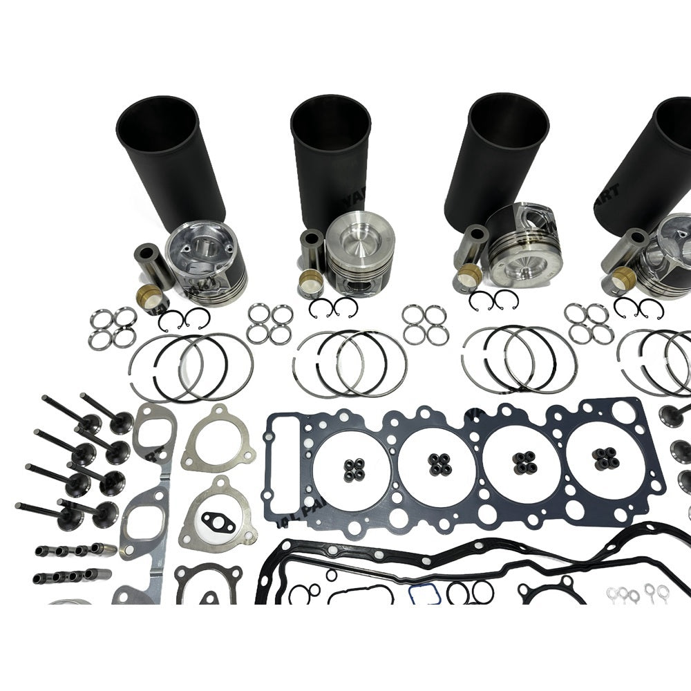 Rebuild Overhaul Repair Kit With Valves Engine Bearings Cylinder Liner Piston Rings Full Gasket Kit 8-98215307-0 Fit For Isuzu 4HK1 Engine