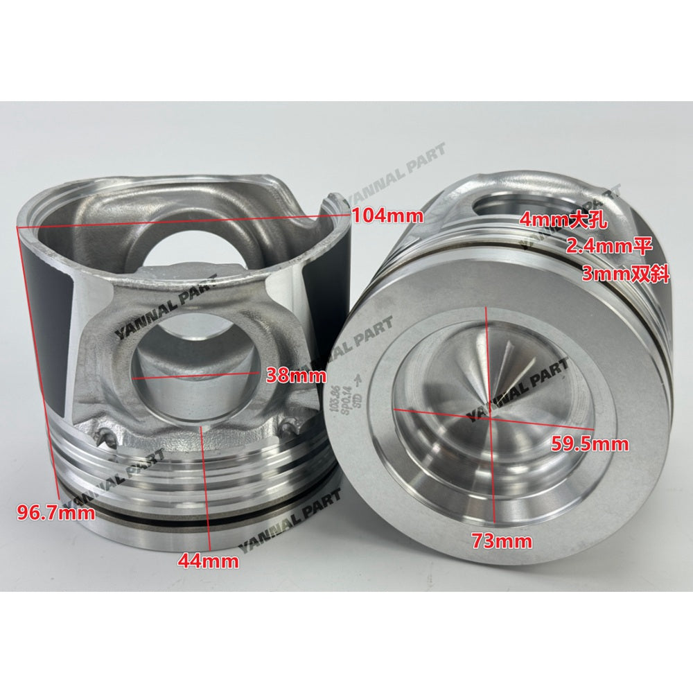 Piston Fit For Komatsu 6D104 Engine