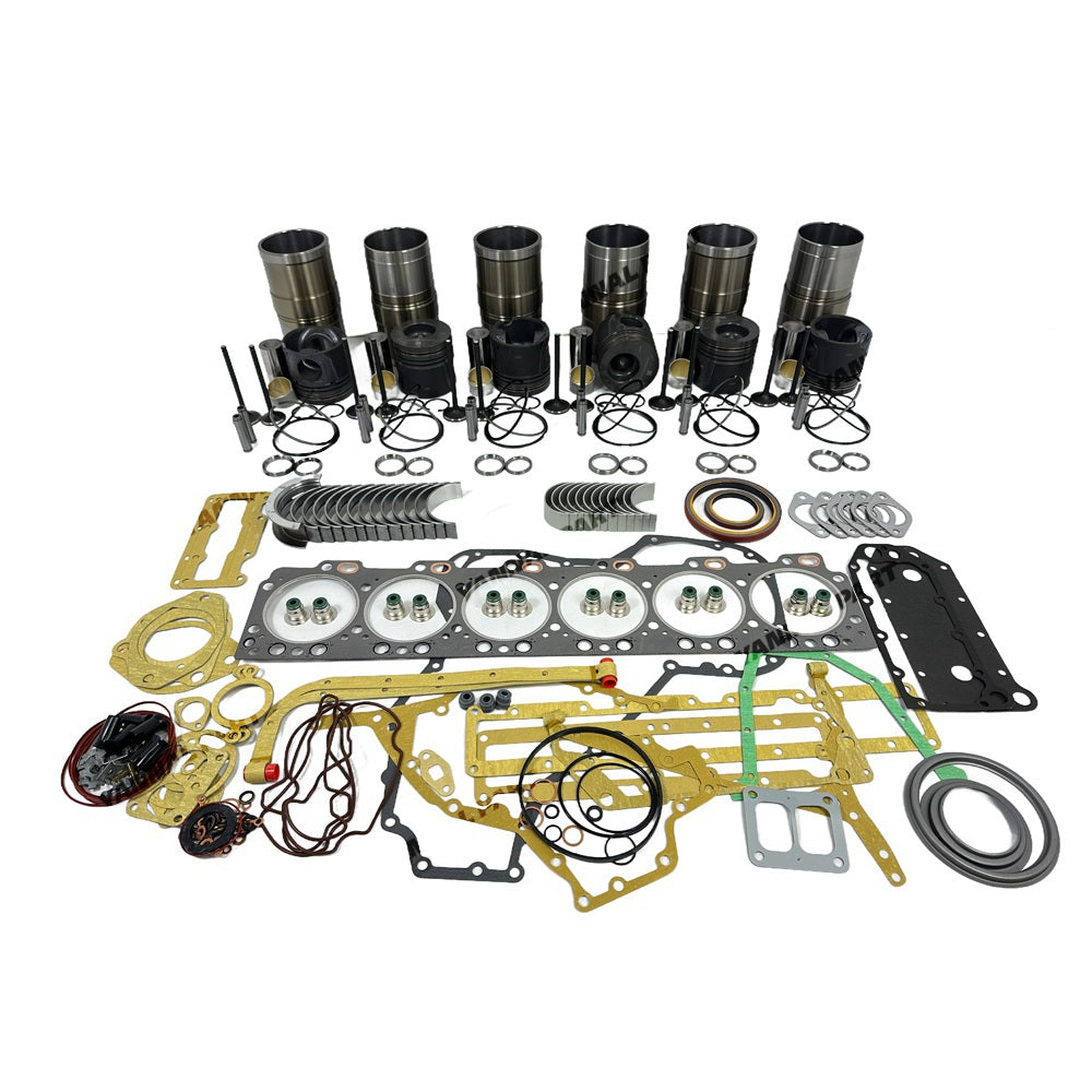 Rebuild Overhaul Repair Kit With Valves Engine Bearings Cylinder Liner Piston Rings Full Gasket Kit Fit For Cummins 6LT9.3 Engine