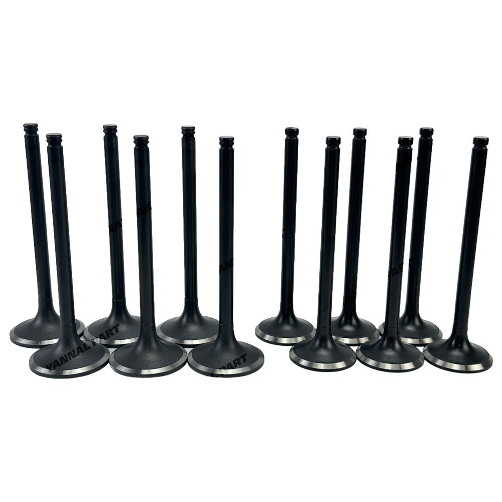 Exhaust + Intake Valve 3924492 3921444 Fit For Cummins 6LT9.3 Engine