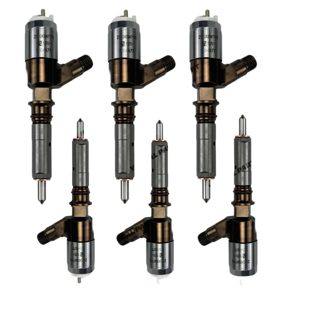 Injector 2645A746 320-0677 321-0990 Fit For Caterpillar C6.6 Engine
