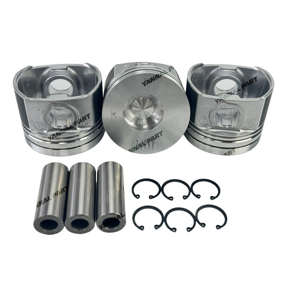 Cylinder Piston With Pin Cir-Clip 1J829-21110 Fit for Kubota D1703 Engine Parts