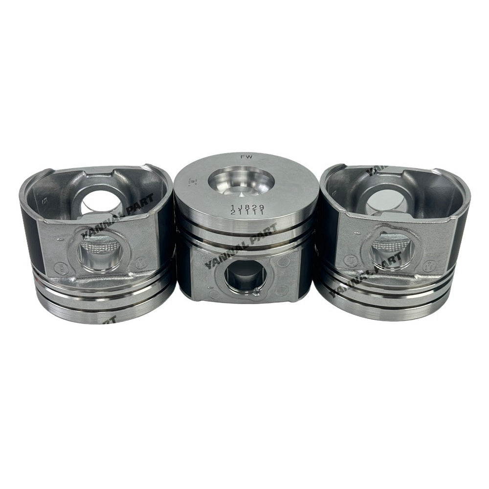 Cylinder Piston With Pin Cir-Clip 1J829-21110 Fit for Kubota D1703 Engine Parts