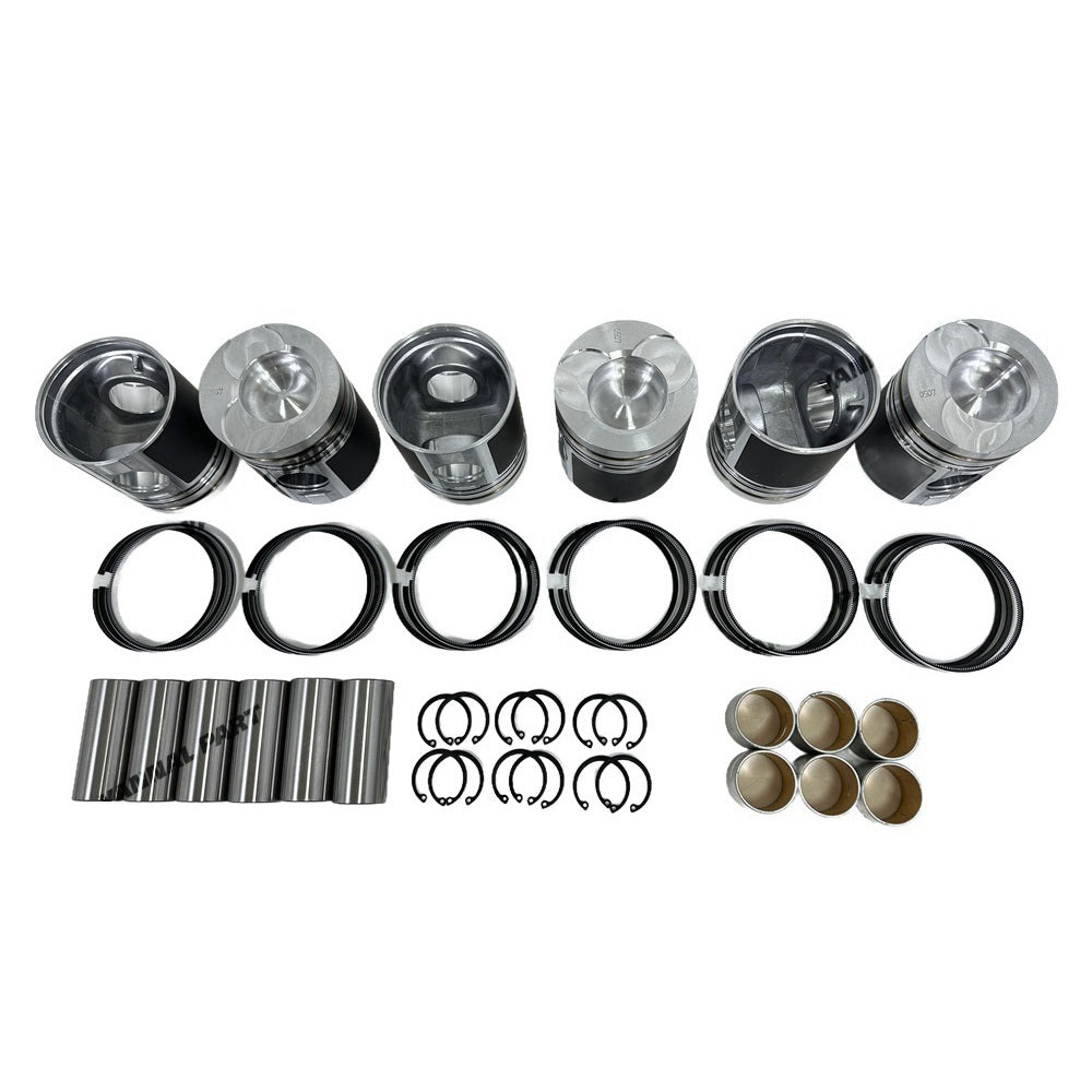 Cylinder Pistons With Piston Rings Fit for Doosan Develon D1146 Engine Parts