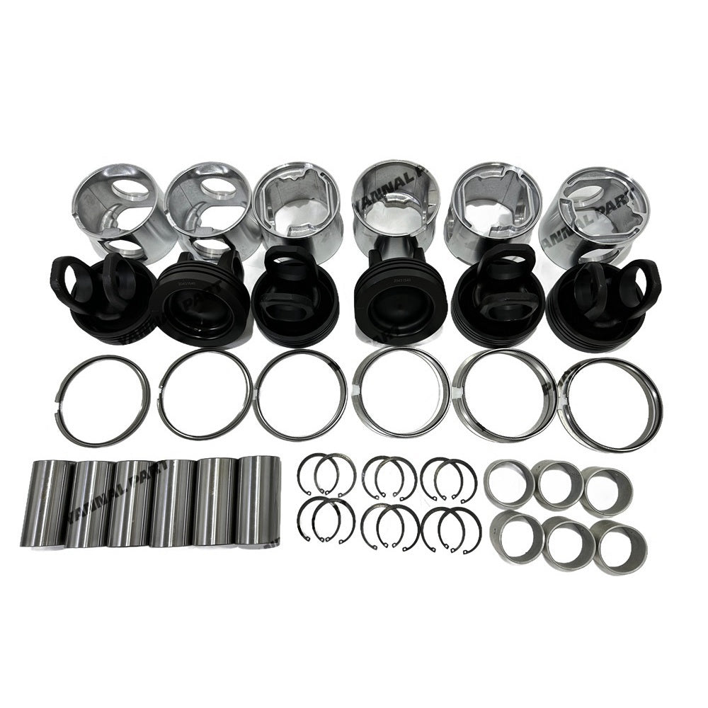 Cylinder Pistons With Piston Rings Set Fit for Volvo D12D Engine Parts