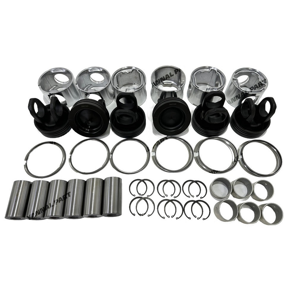 Cylinder Pistons With Piston Rings Set Fit for Volvo D12D Engine Parts