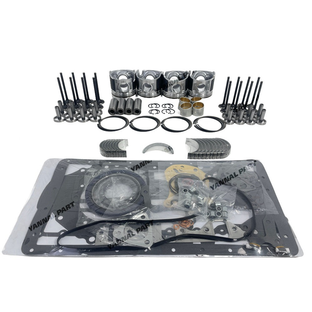 Overhaul Kit With Cylinder Gaskets Piston Rings Bearing Valves Fit for Mitsubishi D04F Engine Parts