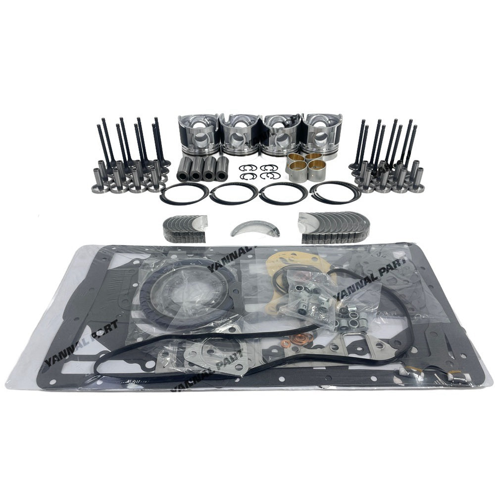 Overhaul Kit With Cylinder Gaskets Piston Rings Bearing Valves Fit for Mitsubishi D04F Engine Parts
