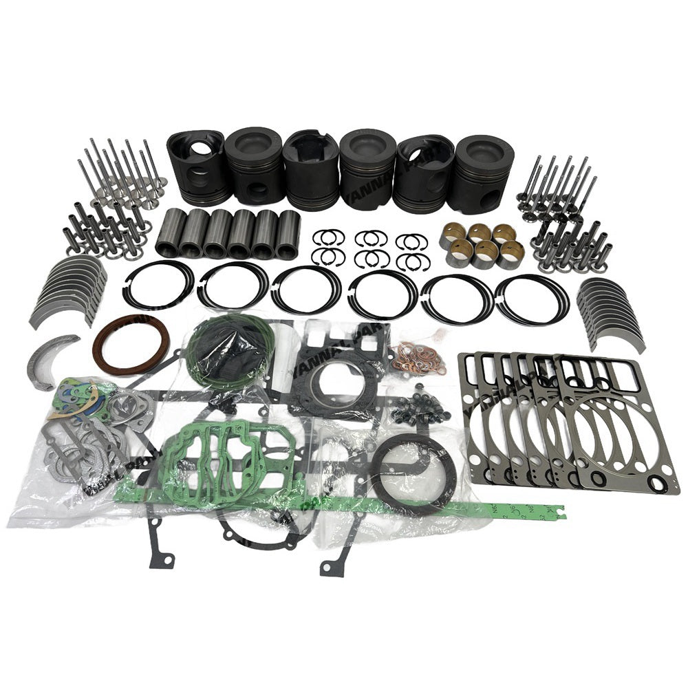 Engine Overhaul Kit With Piston Rings Bearing Valves Cylinder Gaskets Fit for Deutz BF6M1015 Engine Parts