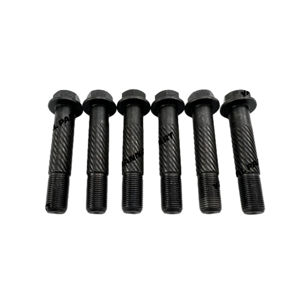 6 PCS Connecting Rod Bolt Fit For Perkins 1103C-33TA Engine