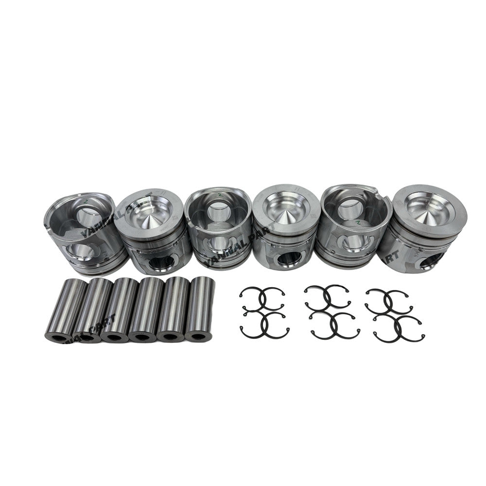 Piston Kit 5174516F 4931041 3920691L Fit For Komatsu 6D107 Engine
