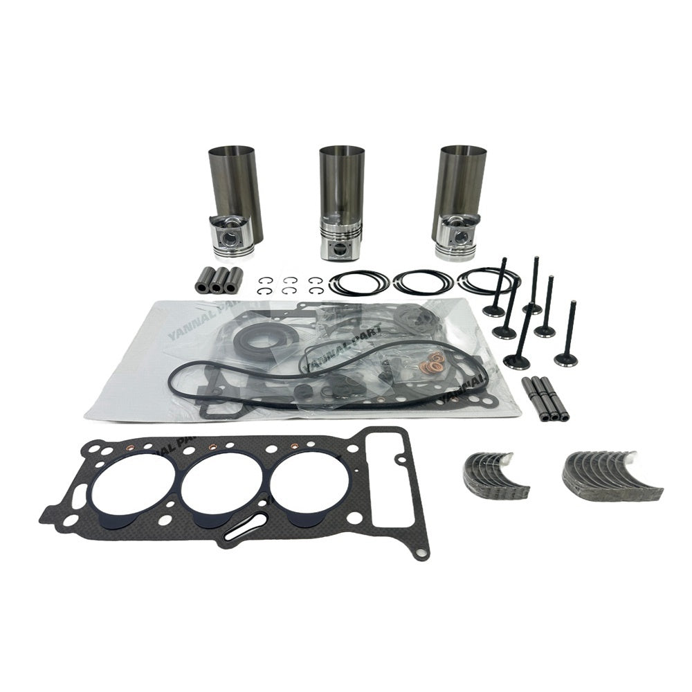 For Isuzu 3KR1 Overhaul Kit Repair Part Engine Piston Ring Gasket Bearing