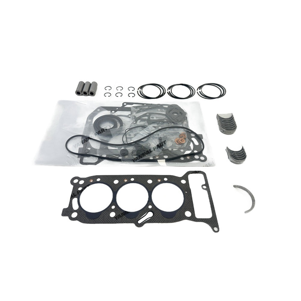 For Isuzu 3KR1 Overhaul Re-ring Kit Repair Part Gasket Piston Set