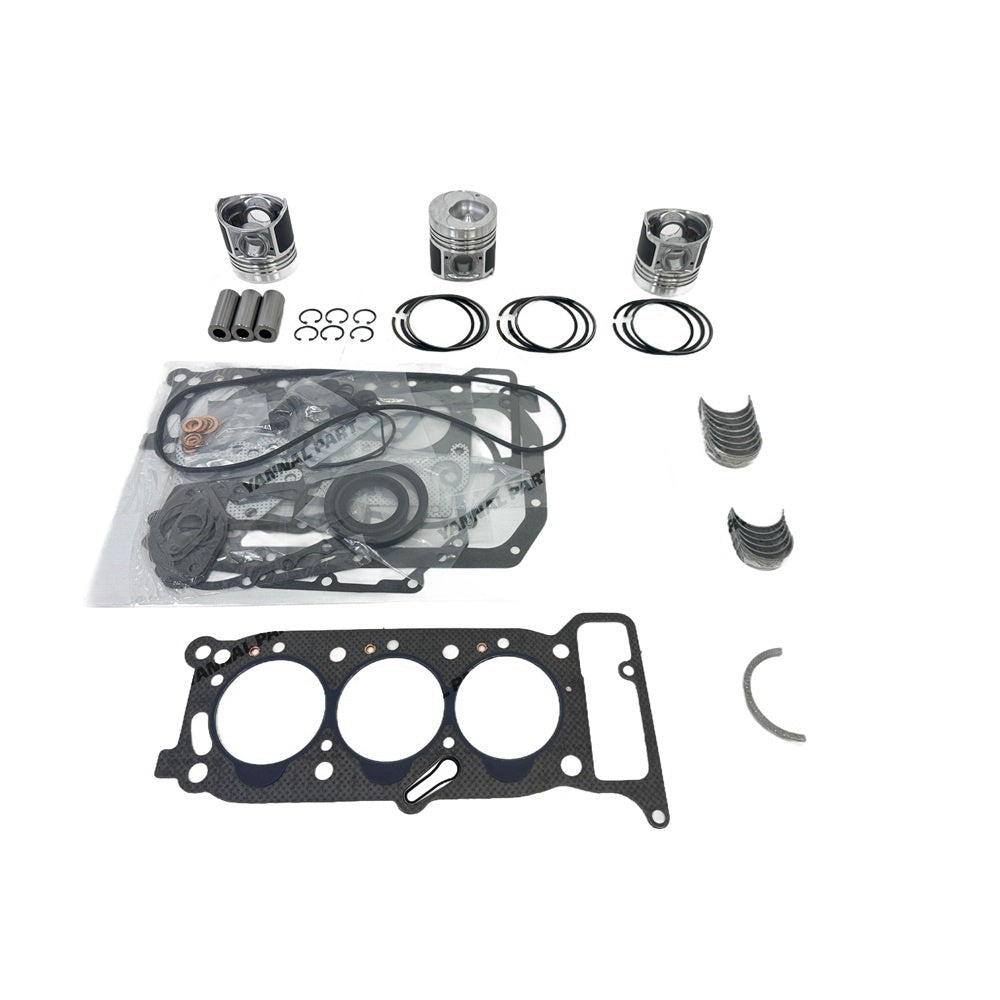 For Isuzu 3KR2 Overhaul Re-ring Kit Repair Part Gasket Piston Set