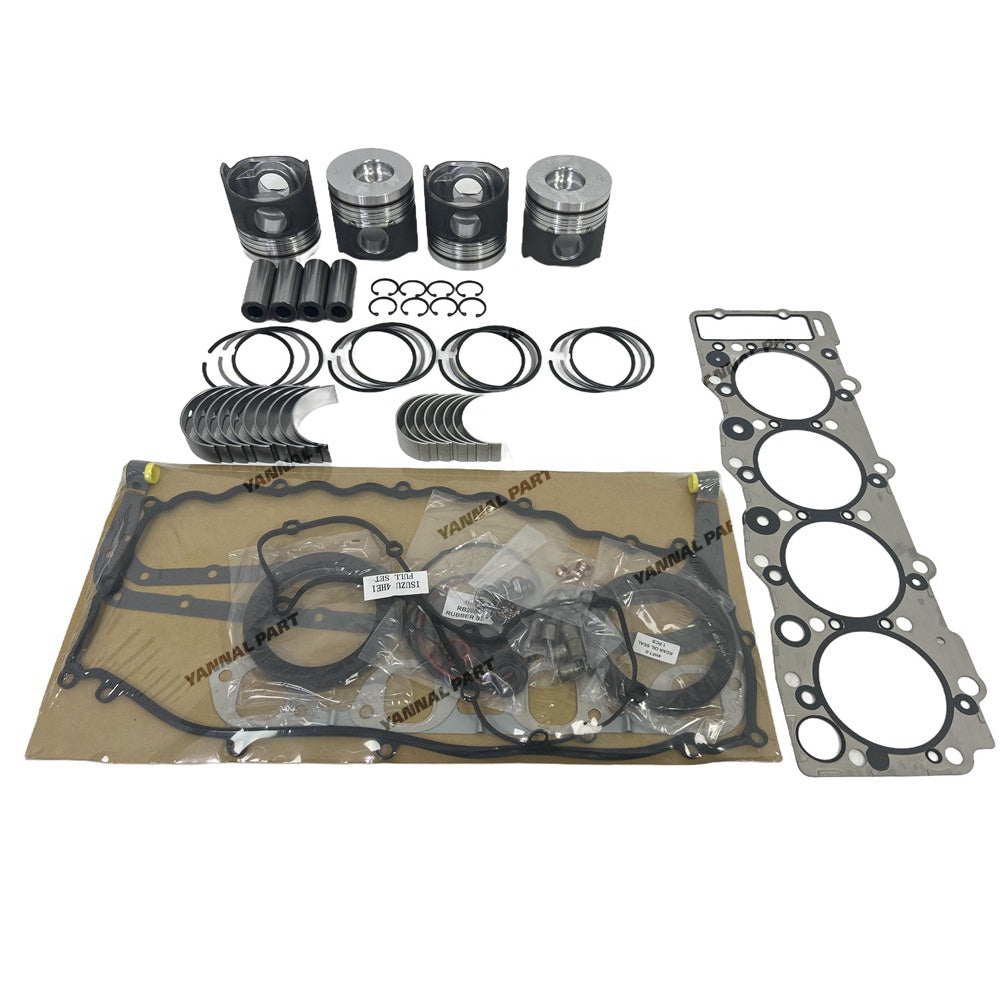 4HE1 Overhaul Re-ring Kit For Isuzu Engine Piston Ring Gasket Bearing