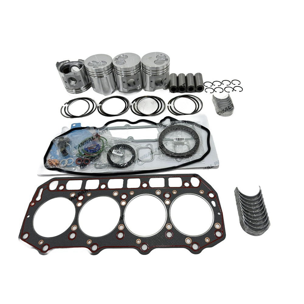 For Yanmar 4TNE94 Overhaul Re-ring Kit Engine Part Gasket Piston Set