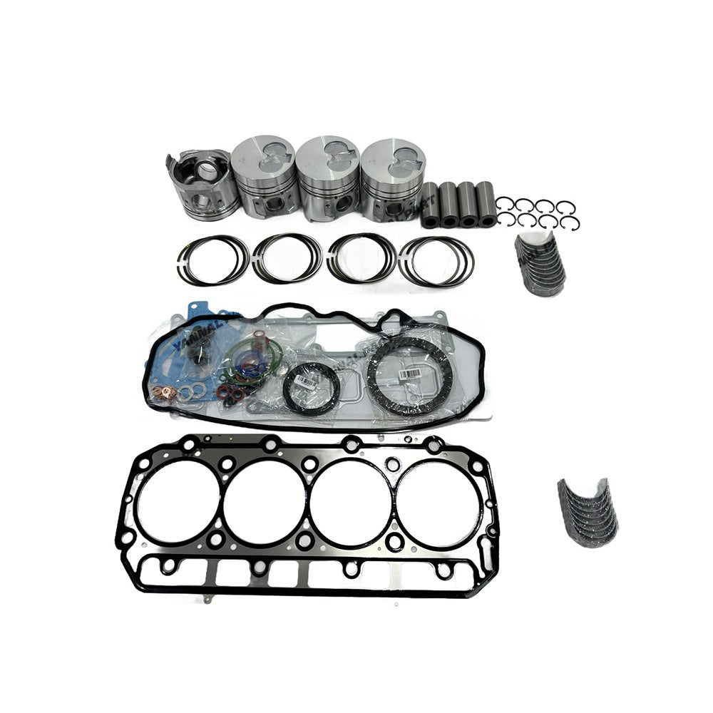 4TNE98 Overhaul Rebuild Kit For Yanmar Engine Kit Engine Piston Ring Gasket