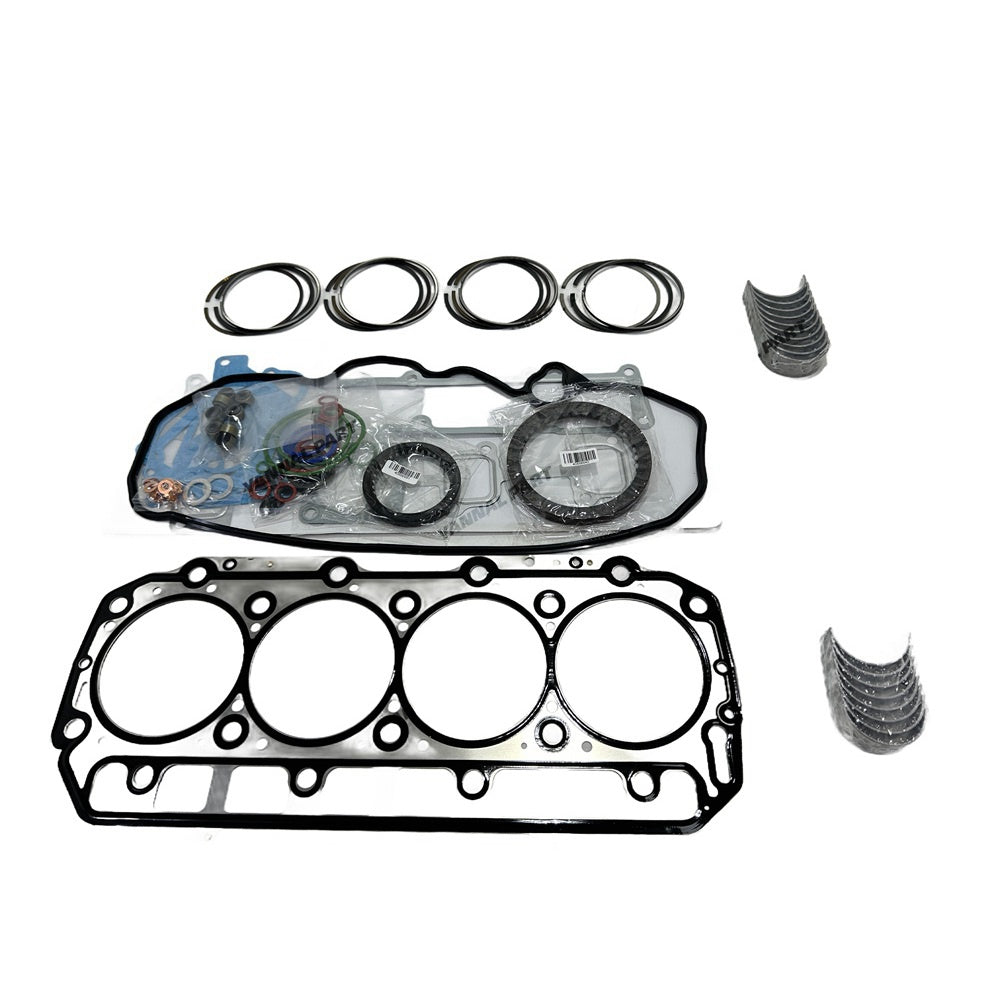 For Yanmar 4TNE98 Overhaul Re-ring Kit Engine Part Gasket Piston Set
