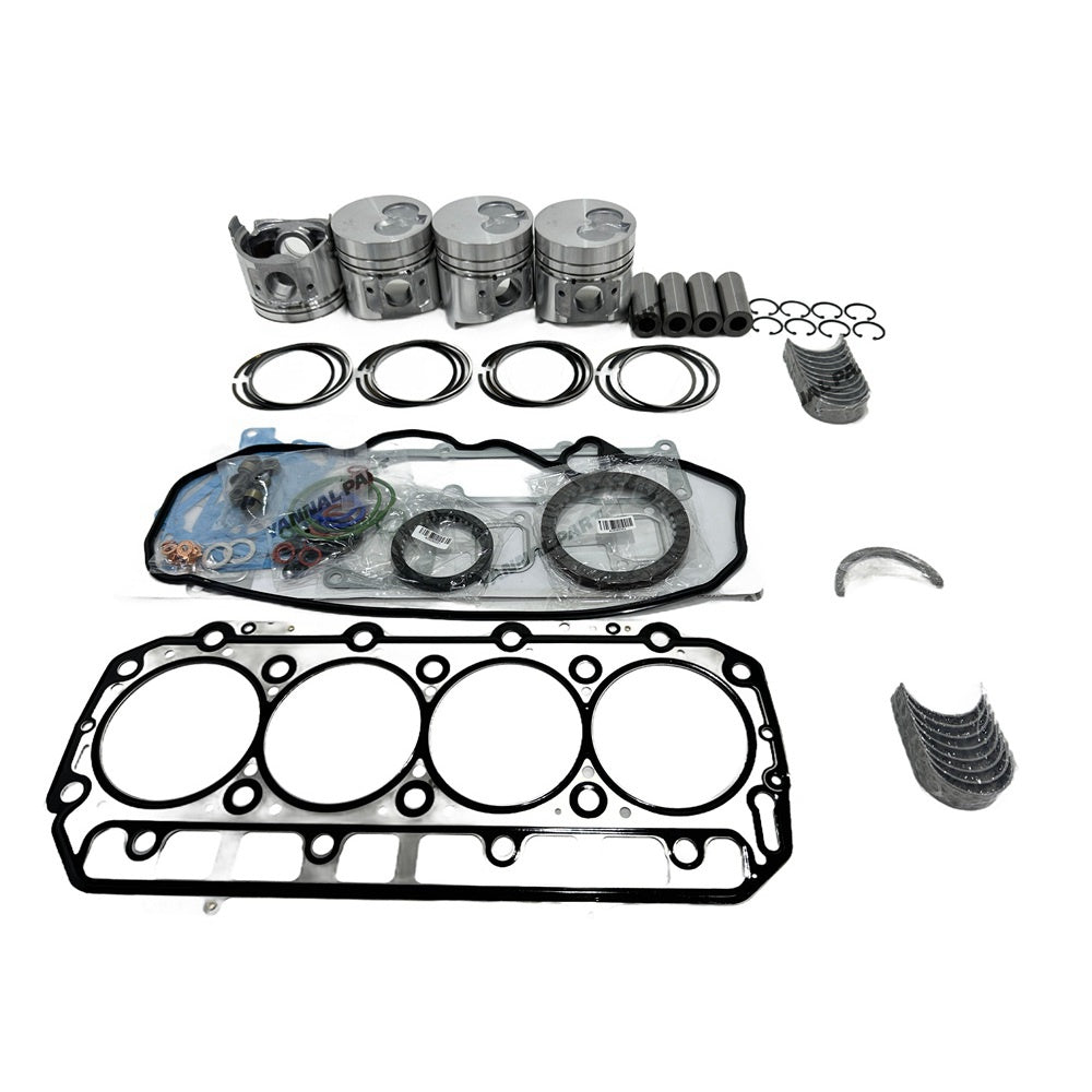 For Yanmar 4D98E Overhaul Re-ring Kit Engine Part Gasket Piston Set