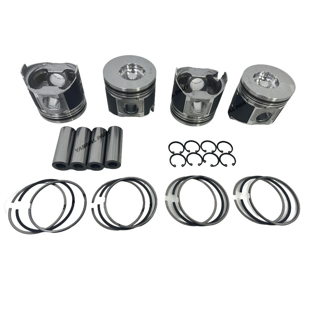 4TNV84 Overhaul Re-ring Kit (No cylinder liner and valve) for Yanmar 4TNV84 Engine LX490 EF338JQ T2 Tractor ViO55 ViO57 TL120 TAKEUCHI TL120 TL220 Loader Combustion Chamber
