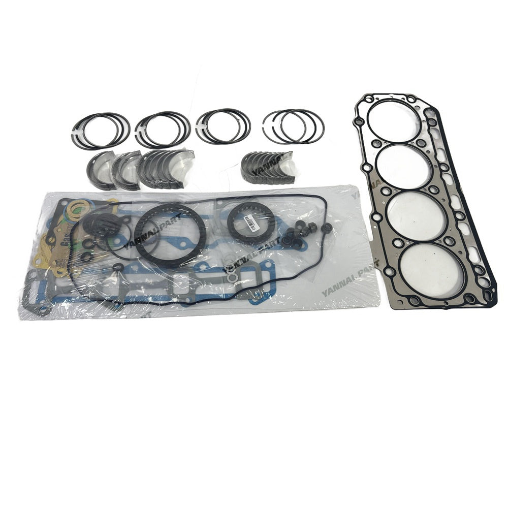 4TNC88 4TNC88L-RB Overhaul Re-ring Kit With Piston Ring Set Bearing For Yanmar B50 Excavator Diesel Engine Space Parts
