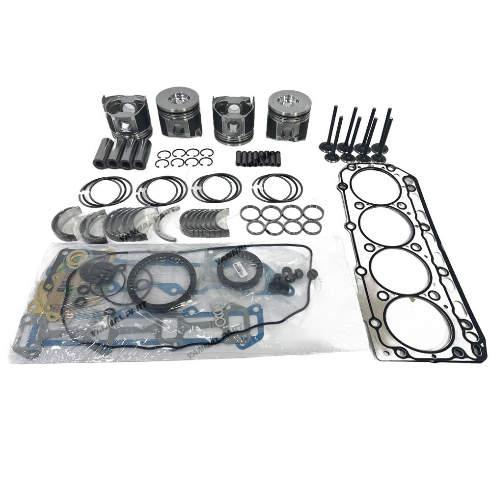 4TNE84 Overhaul Rebuild Kit For Yanmar 4TNE84 Engine for Daewoo DSL601 Tractor Excavator Forklift