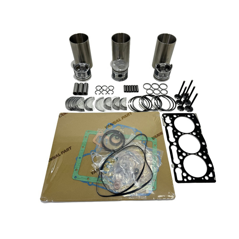 New Engine Overhaul Rebuild Kit with Valve for Kubota D1005 B2100, B2100DT,BX2660,B2320HSD