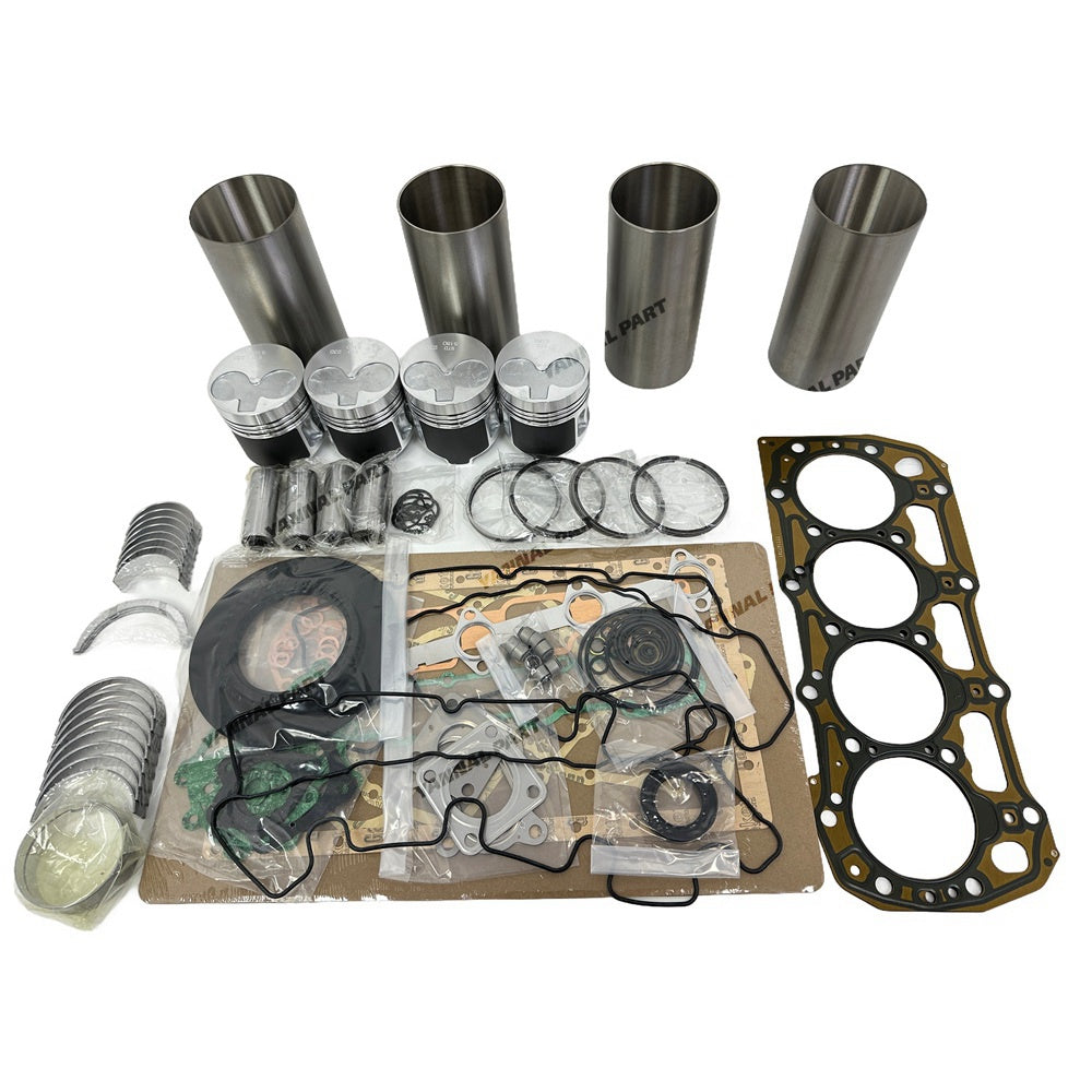 N844 Engine Overhaul Rebuild Kit with Valve Kit For Shibaura Engine N844 N844L N844T N844LT For Tractor L170 LS170 1920 T1530 Engine Rebuild Aftermarket Parts