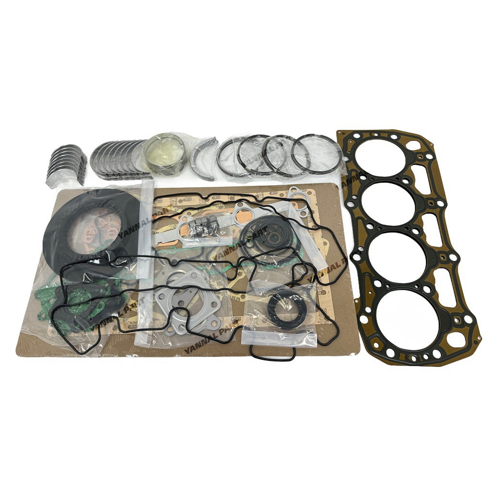 404D-22T 104-22 404C 2.2L 404C-22 Overhaul Re-Ring Kit Compatible with Perkins Engine Takeuchi TW50 Comp Wheel Loader Piston Ring & Main/Con Rod Bearing & Full Gasket Kit