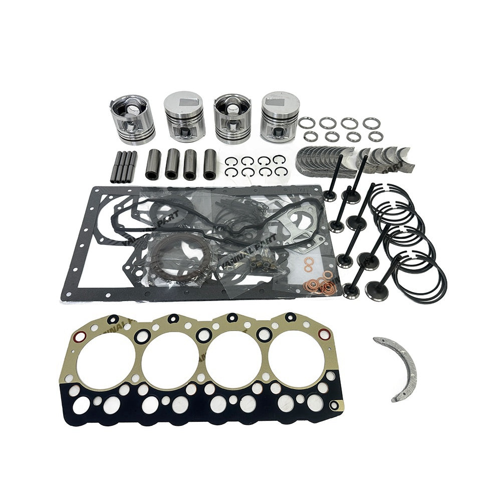 3044 Engine Overhaul Rebuild Kit (No cylinder liner) For Caterpillar CAT 3044 Engine DP20 DP25 DP30 DP30K DP35 Forklifts 236B 262C 246B 246C 252B Steer Loader For Mitsubishi S4S S4SD S4S-IDI