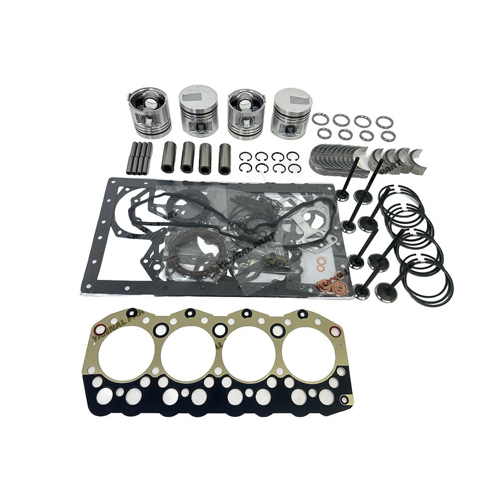 3044 Engine Overhaul Rebuild Kit (No cylinder liner) For Caterpillar CAT 3044 Engine DP20 DP25 DP30 DP30K DP35 Forklifts 236B 262C 246B 246C 252B Steer Loader For Mitsubishi S4S S4SD S4S-IDI