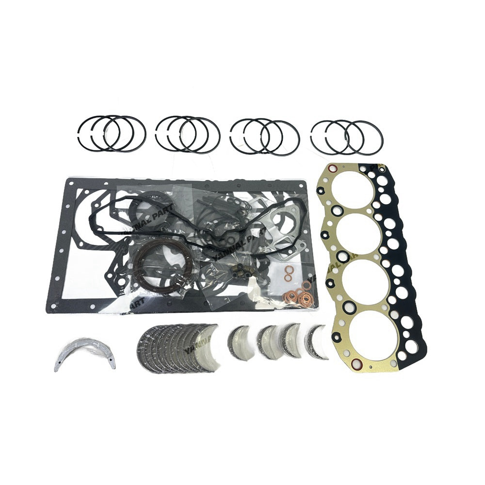 3044T 3044C-T 3044C-DIT Overhaul Re-Ring Kit Compatible with Caterpillar Engine 236B2 252B2 256C 297C 262B Skid Steer Loader Piston Ring&Main/Con Rod Bearing&Full Gasket Kit