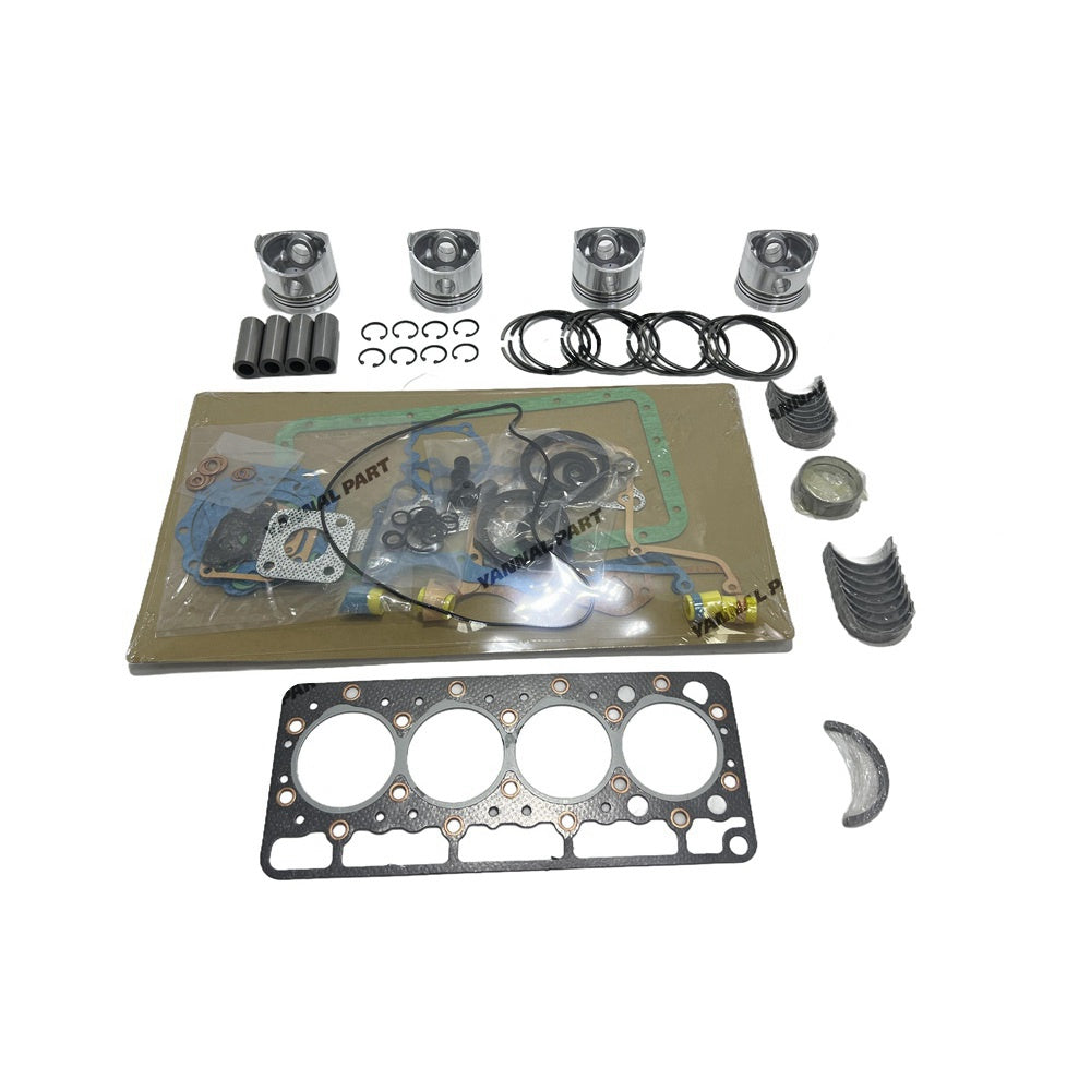 V1100 Overhaul Rebuild Kit Compatible with Kubota Engine (Piston Kit Assy + Bearing + Gasket) Replacement
