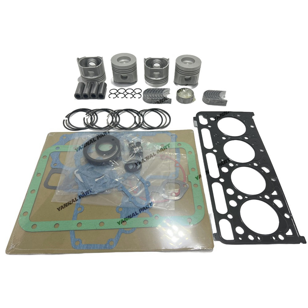 For Kubota V2003 V2003T V2003DI V2003T Overhaul Rebuild Kit Piston with Ring Full Gasket crankshaft & con Rod Bearing