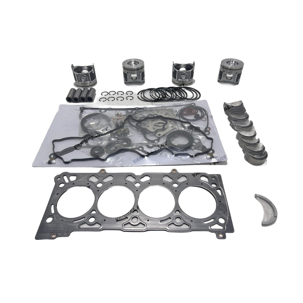 For Kubota V2607T V2607DI V2607 Rebuild Overhaul Kit Piston Ring gasket Bearing