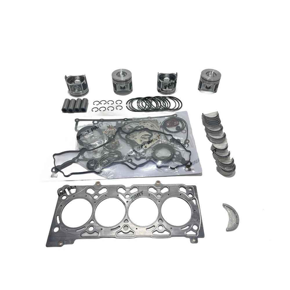 For Kubota V2607T V2607DI V2607 Rebuild Overhaul Kit Piston Ring gasket Bearing