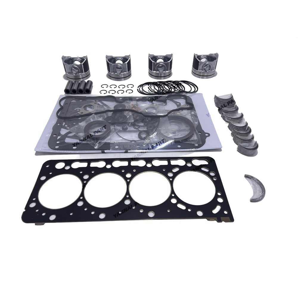For Kubota V3300T V3300 V3300-DI Overhaul Rebuild Kit Piston Set + Piston Ring + Full Complete Head gaskets