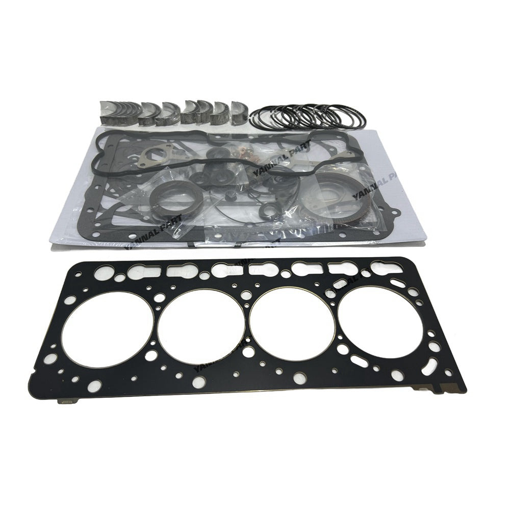 V3300 V3300-L1 Overhaul Full Gasket Kit With Piston Ring For Kubota Diesel Engine Parts Loader Bobcat 220 245 T250 T300
