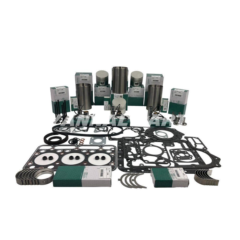 New D1301 Rebuild Overhaul Kit With Gasket Set Bearing & Valve Train For Kubota