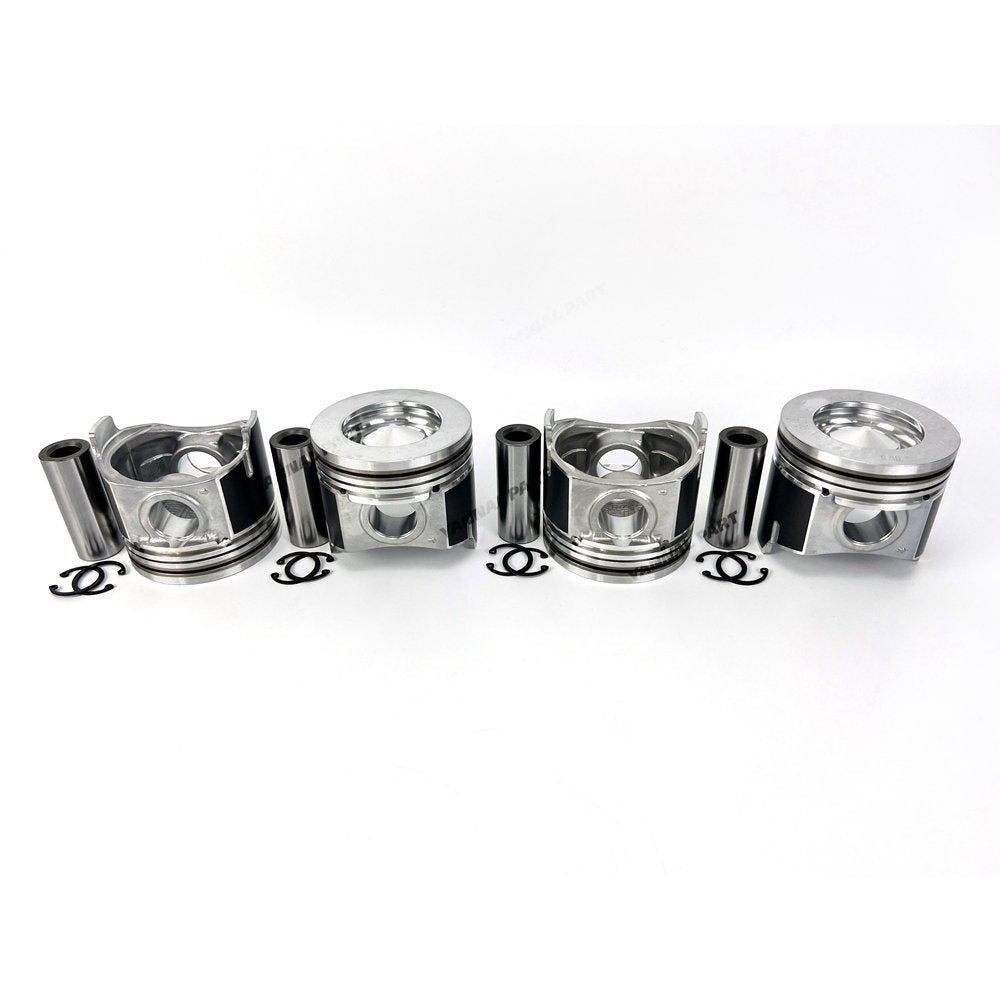 4X V2607 V2607-CR Piston STD 1J705-21111 68x26 For Kubota Diesel Engine Parts