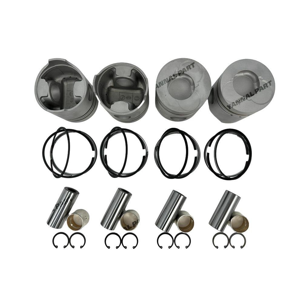 4x Piston With Rings Set For Hino W04D Engine Parts
