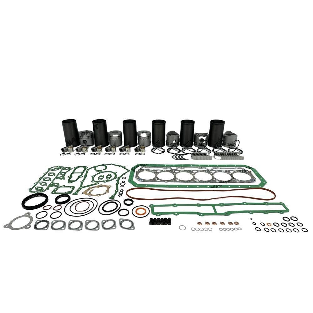6x Engine Overhaul Rebuild Kit With Full Gasket Bearing Set For Hino W06D