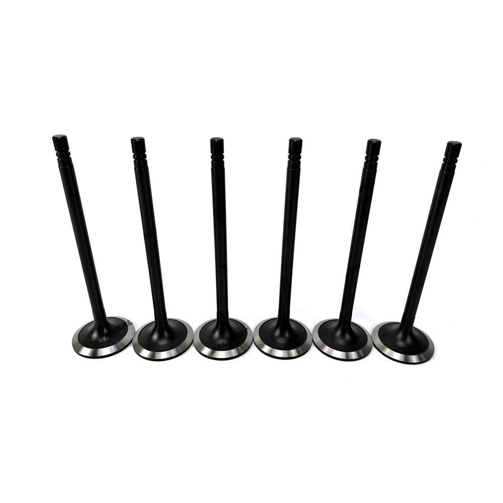 6 PCS Intake Valve For Mitsubishi S6A2 Engine Part