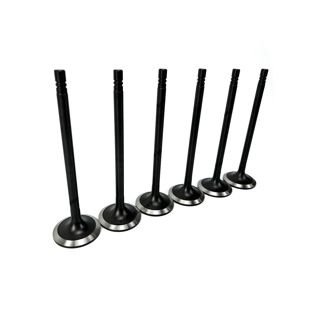 6 PCS Intake Valve For Mitsubishi S6A2 Engine Part