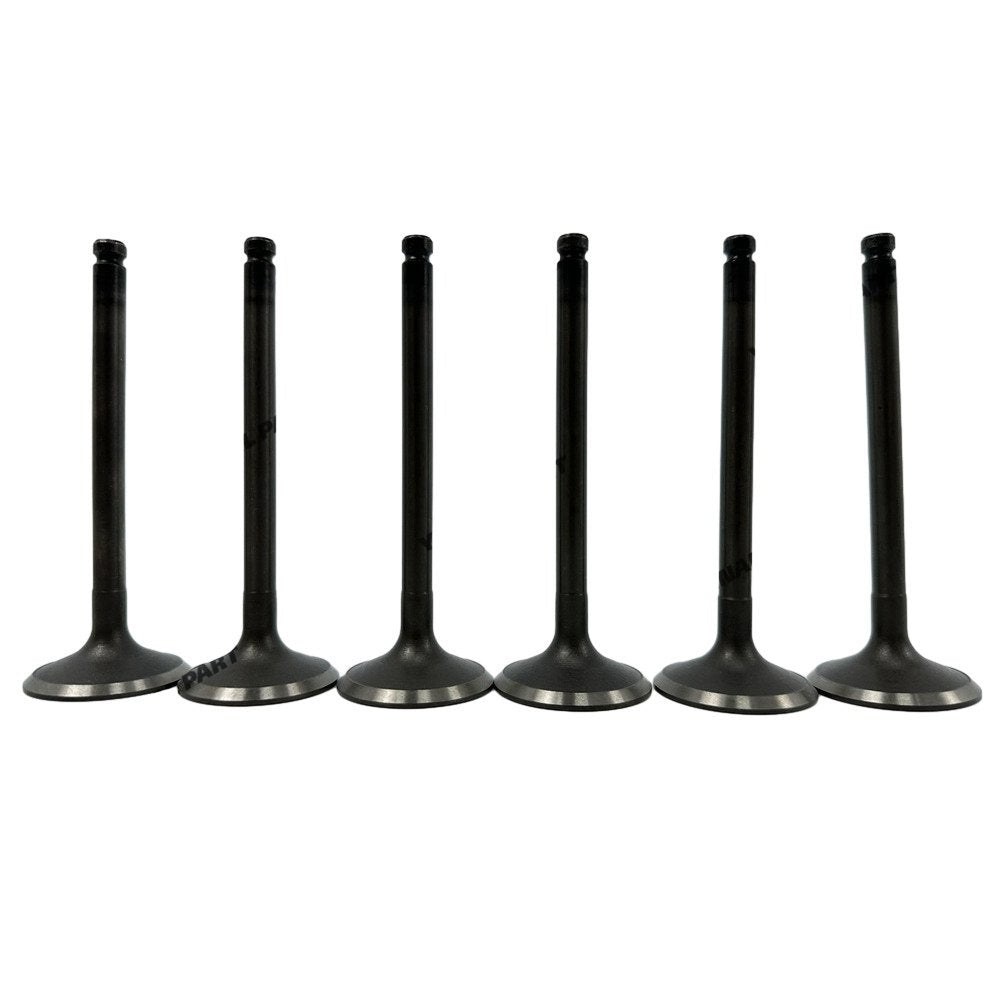 6x Intake Valve For Isuzu 6BB1 Excavator Engine Spare Parts
